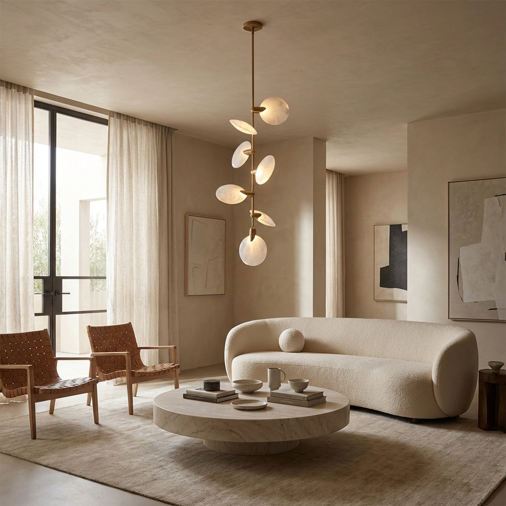 Lylo Nautilus Glass Disc Pendant - XYlight