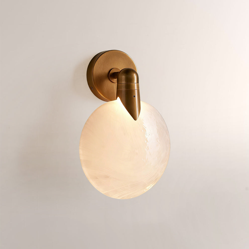 Lylo Orb Single Glass Wall Sconce - XYlight
