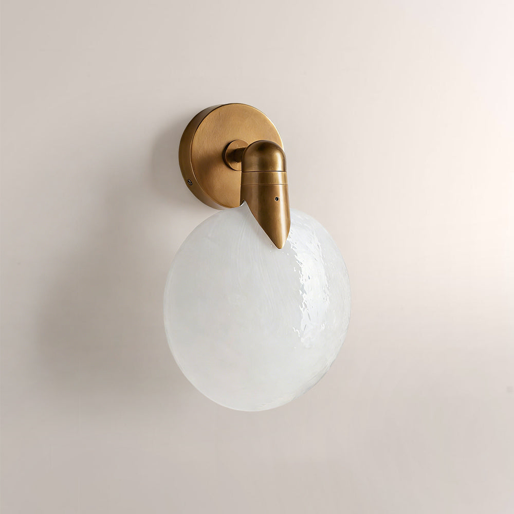 Lylo Orb Single Glass Wall Sconce - XYlight