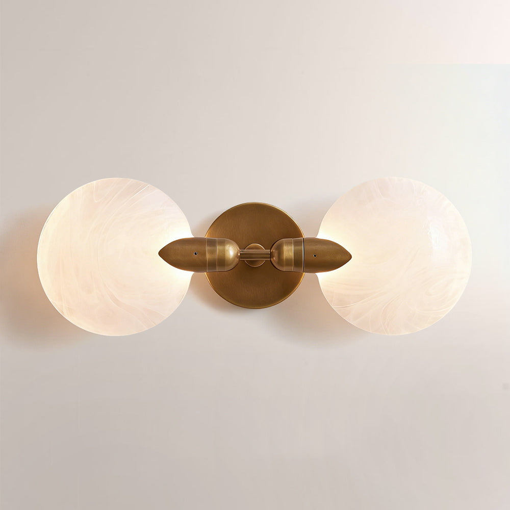 Lylo Textured Glass Double Wall Sconce - XYlight
