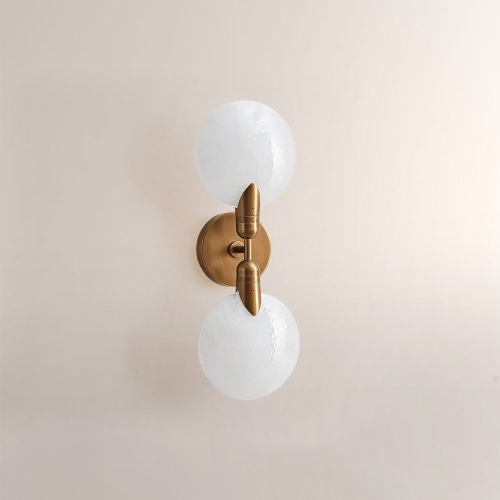 Lylo Textured Glass Double Wall Sconce - XYlight