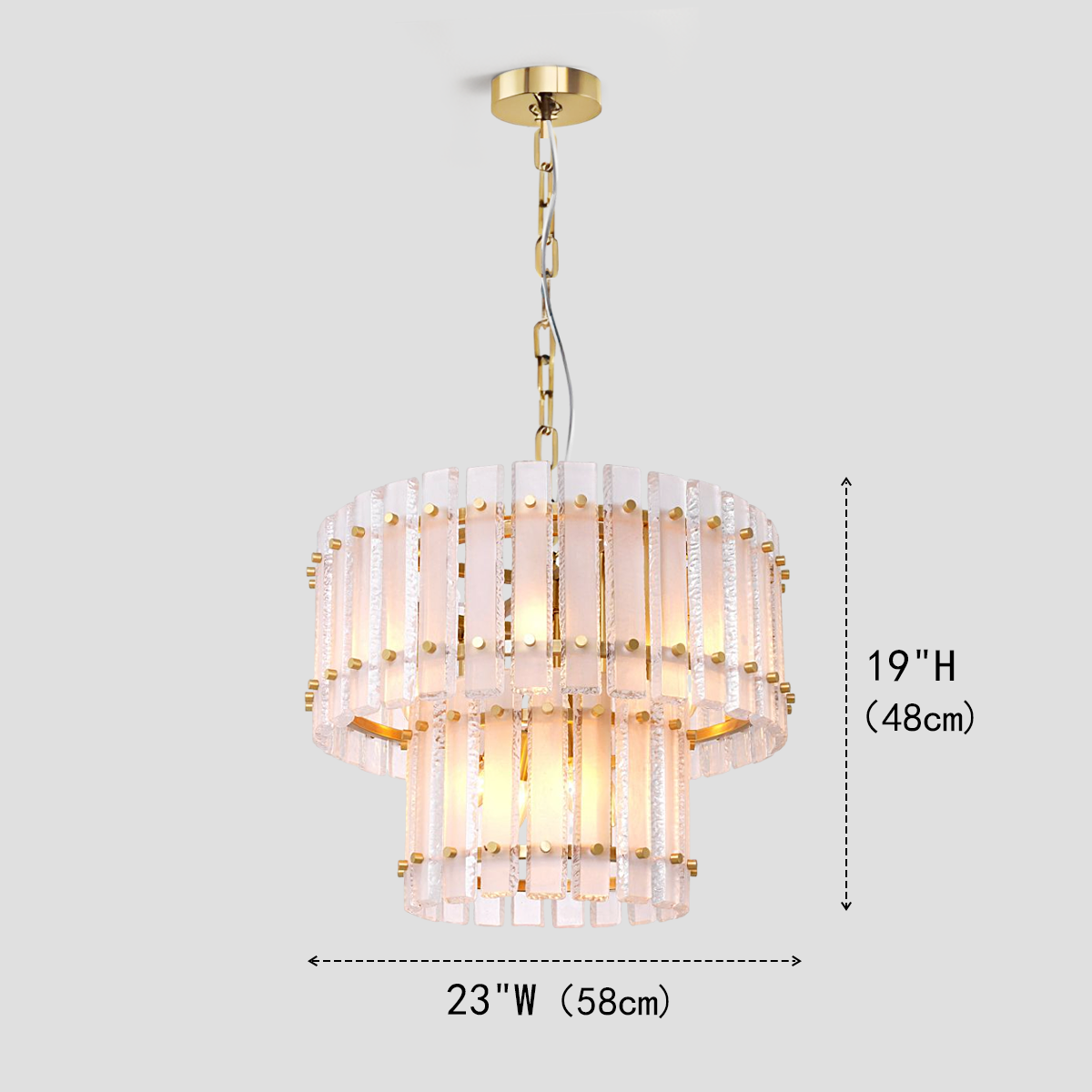 Mara Round Glass Chandelier - XYlight