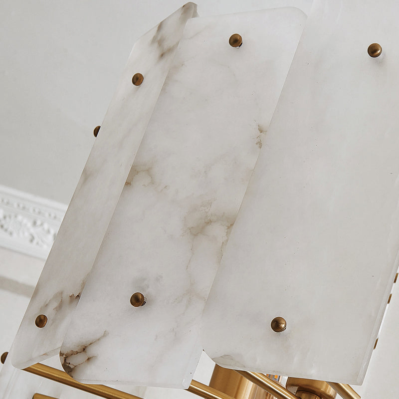 Alabaster Lorry Round Chandelier 20" - XYlight