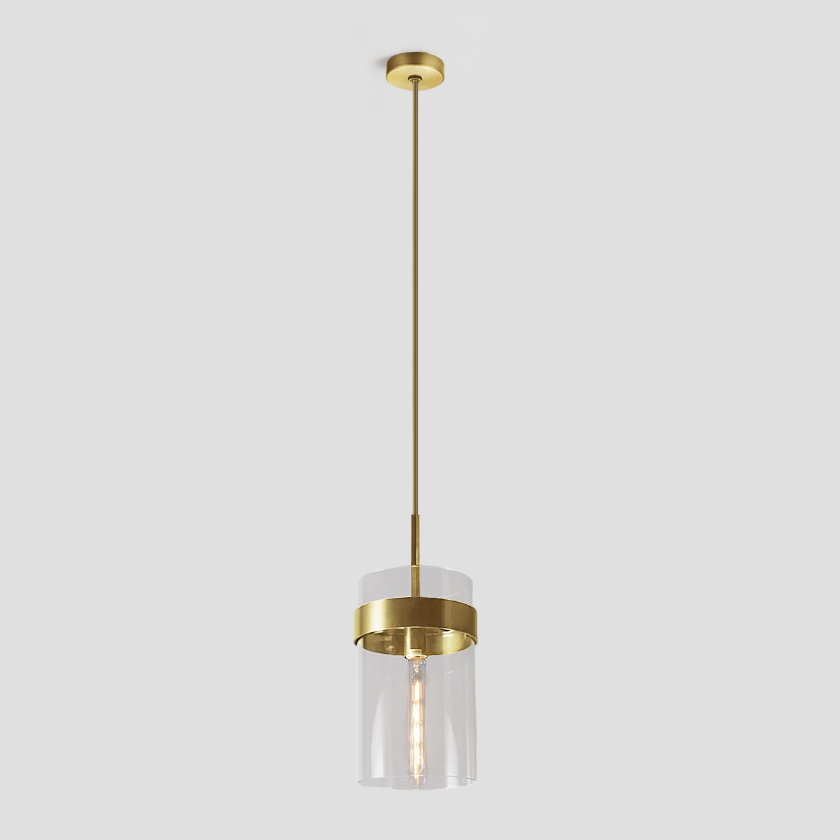 Mecivane Cylindrical Glass Pendant - XYlight