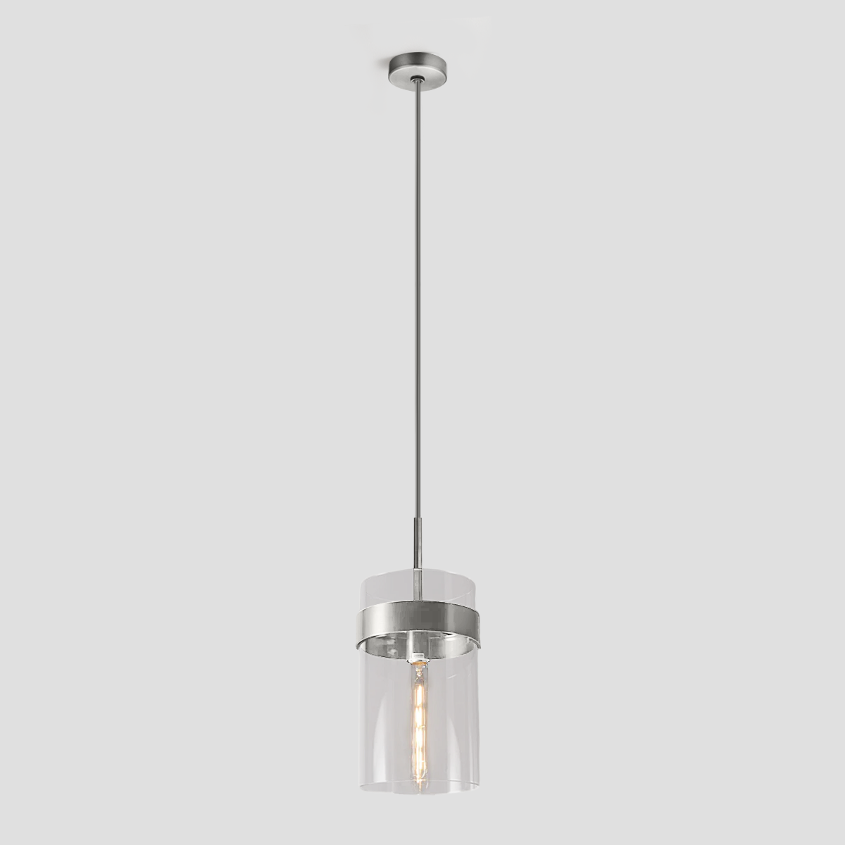 Mecivane Cylindrical Glass Pendant - XYlight