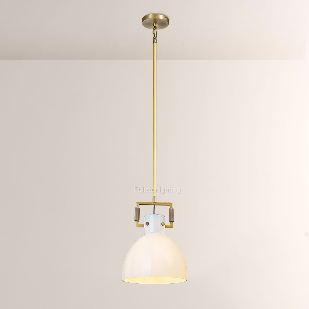 Mecivane Milk Glass Cloche Pendant - XYlight