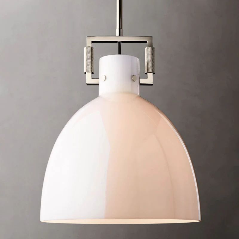Mecivane Milk Glass Cloche Pendant - XYlight