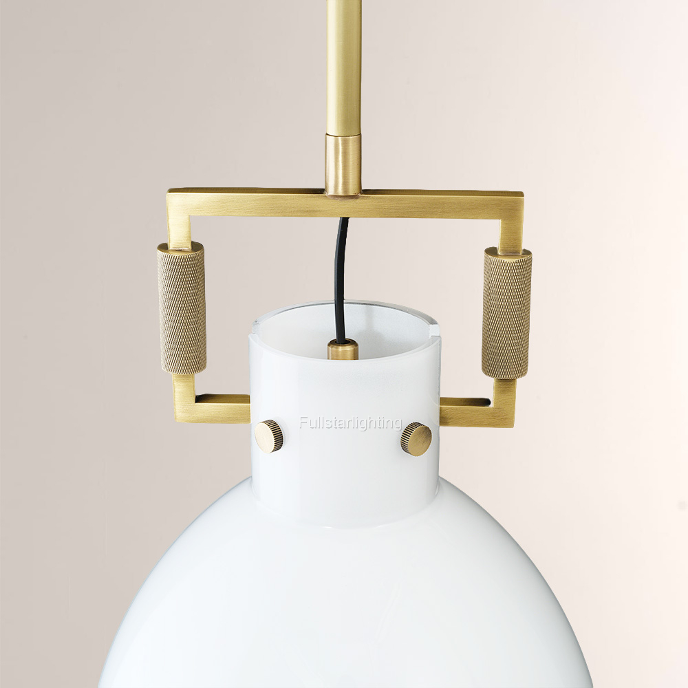 Mecivane Milk Glass Cloche Pendant - XYlight