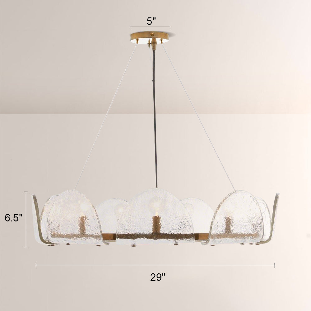 Mendez Glass Round Chandelier - XYlight