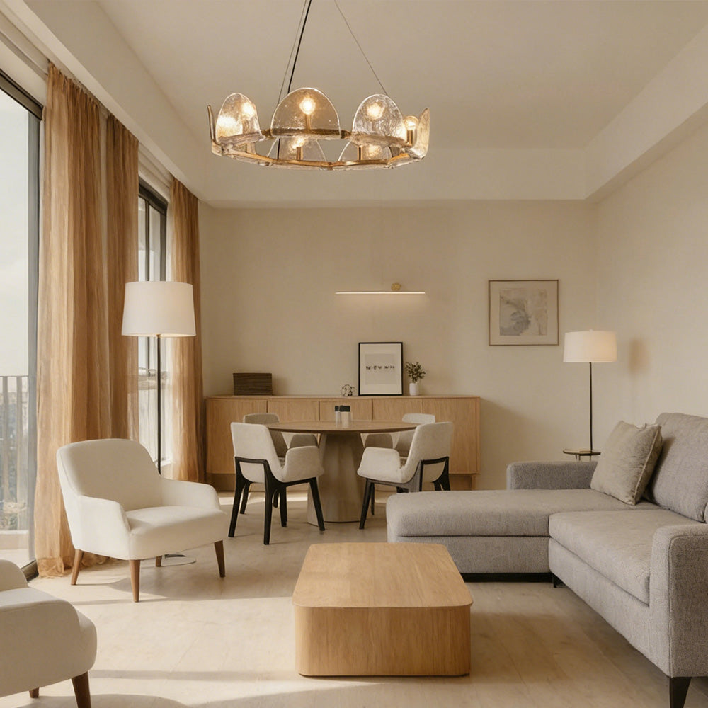 Mendez Glass Round Chandelier - XYlight