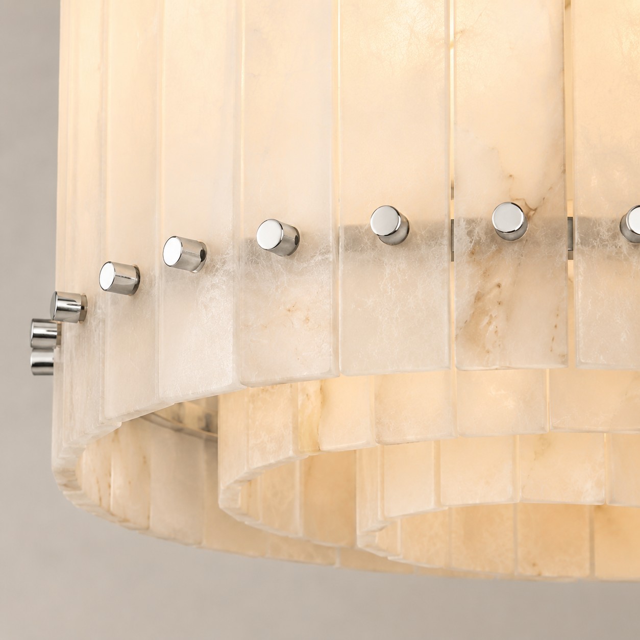 Meravisse Alabaster Round Chandelier - XYlight