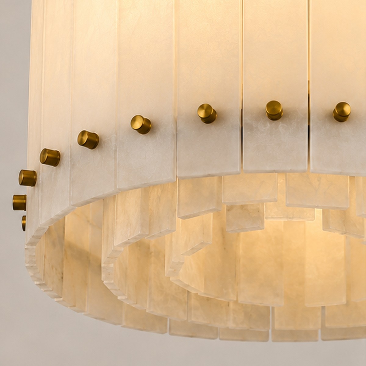 Meravisse Alabaster Round Chandelier - XYlight