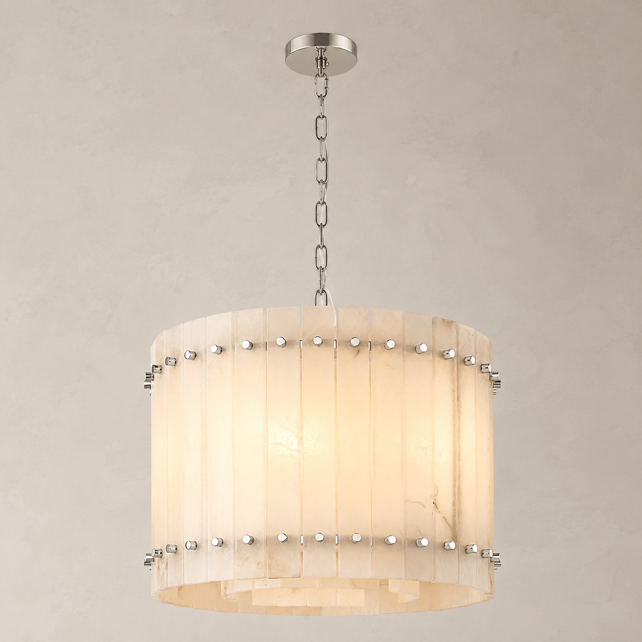 Meravisse Alabaster Round Chandelier - XYlight