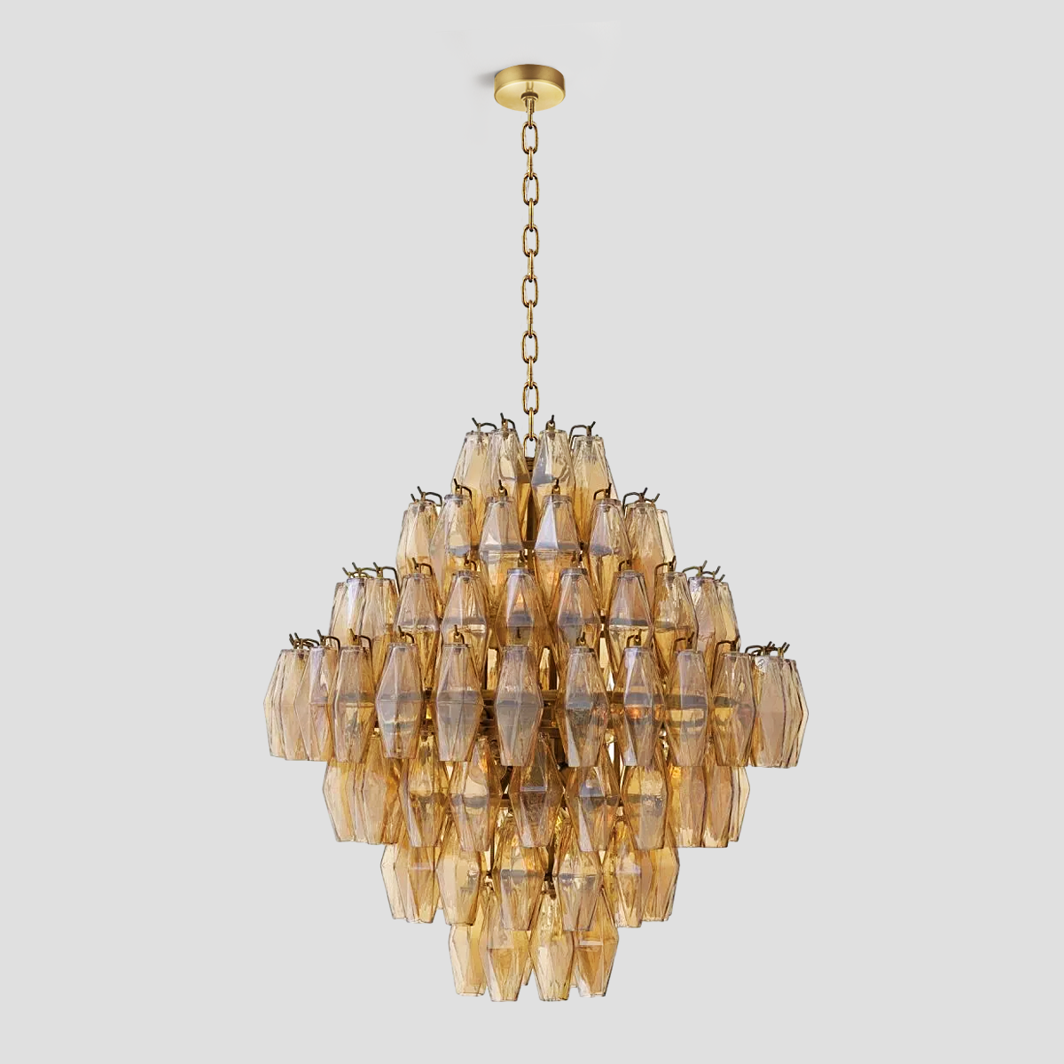 Merry Smoke Glass Large Chandelier - XYlight