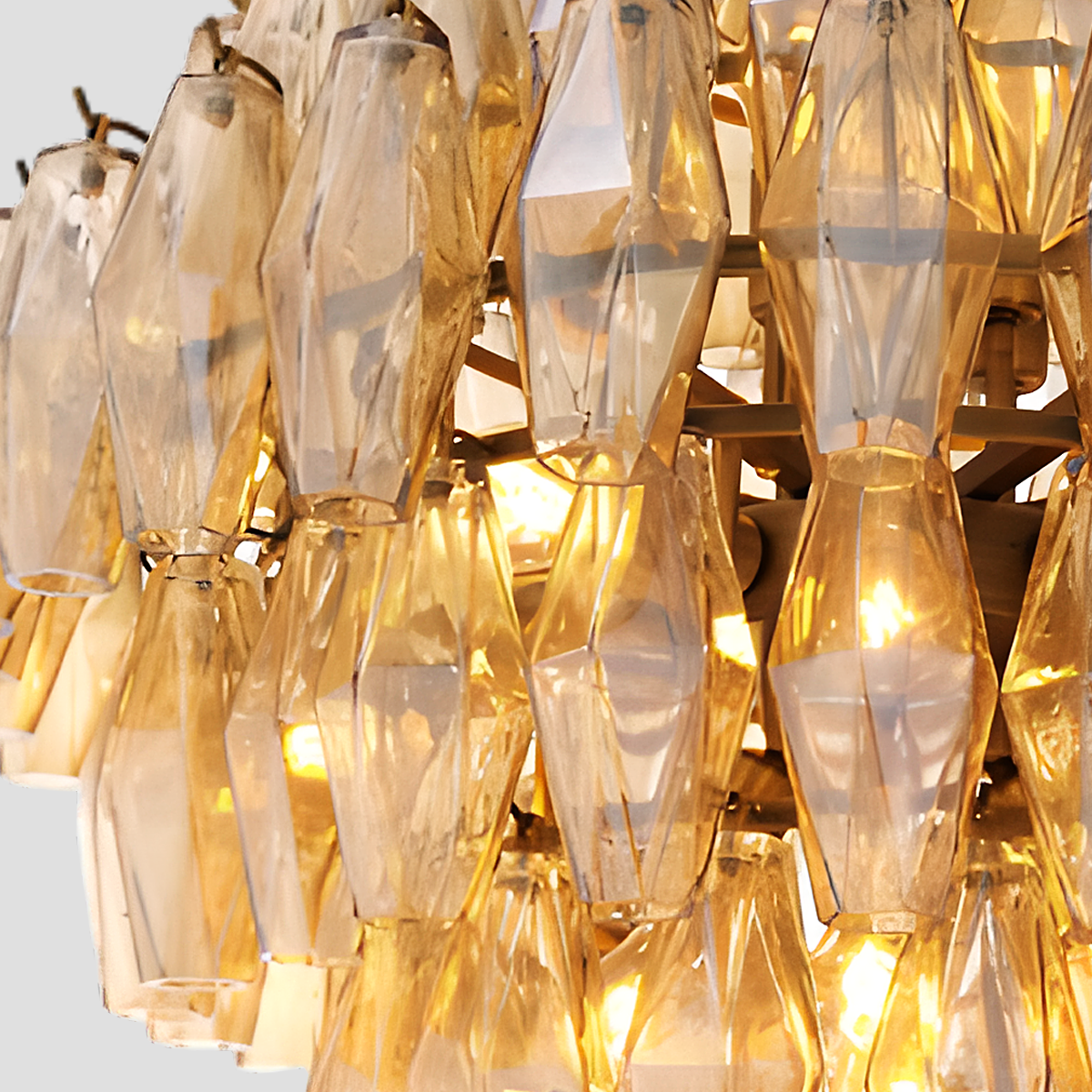Merry Smoke Glass Large Chandelier - XYlight