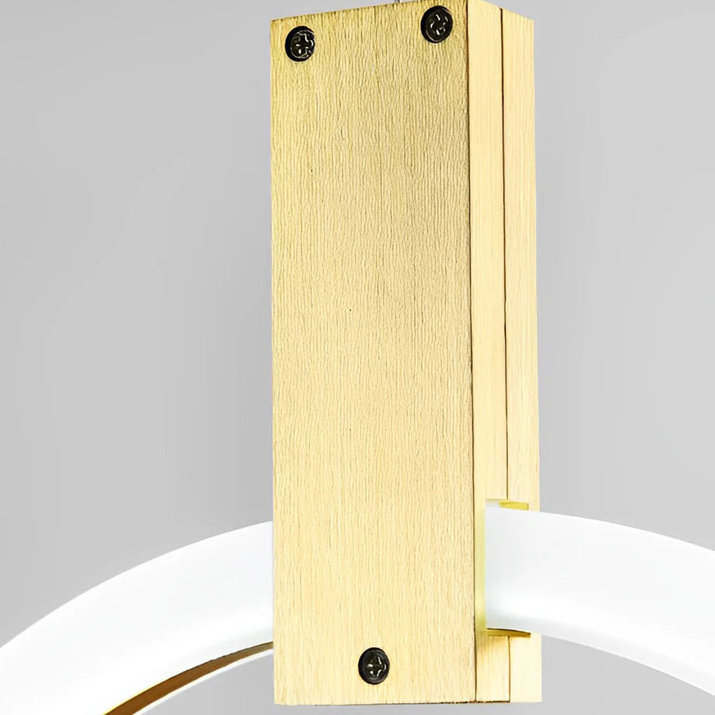 Minimalist Rings Stepless Dimming LED Nordic Duplex Stair Chandelier - XYlight