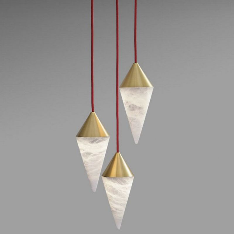 Modern Alabaster Cone Cluster Chandelier - XYlight