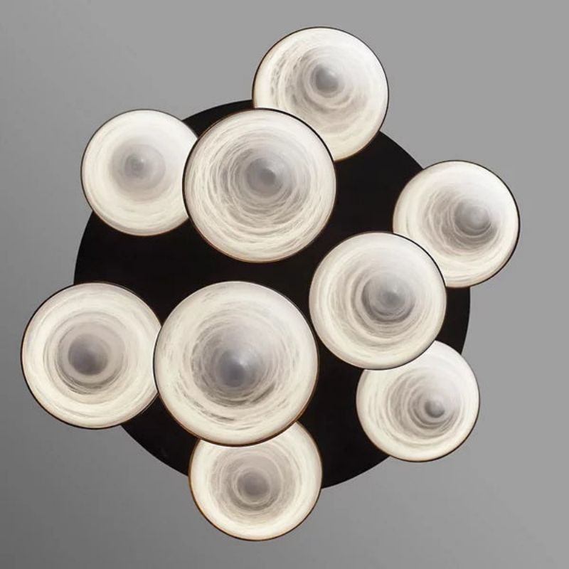 Modern Alabaster Cone Cluster Chandelier - XYlight