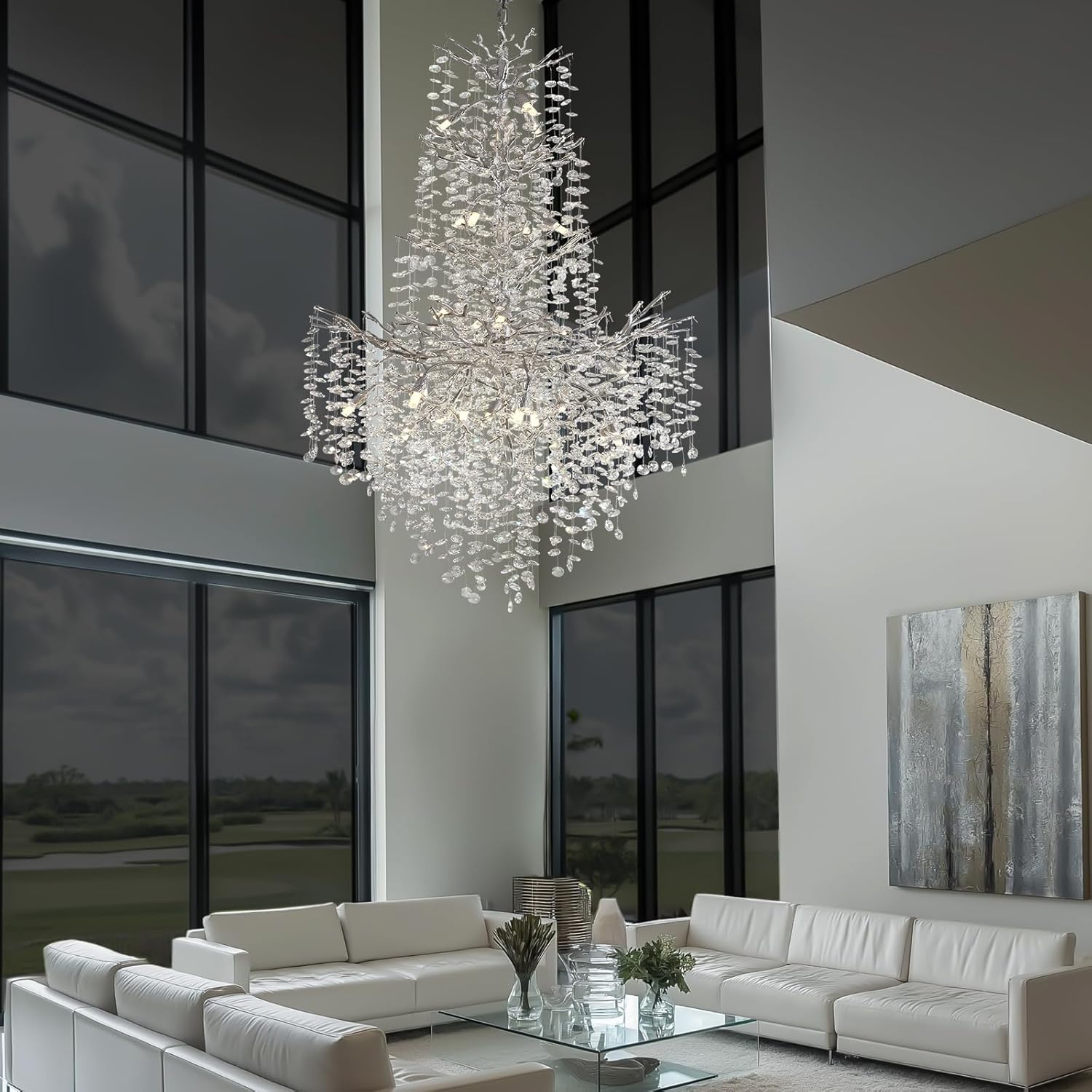 Modern Crystal Chandelier For Dining Room - XYlight