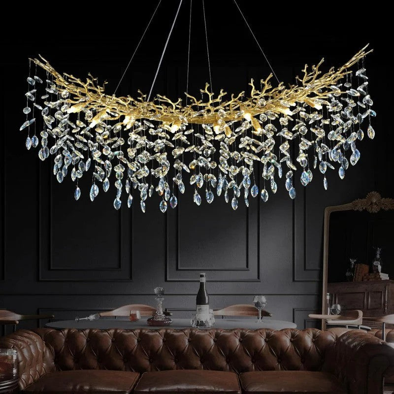 Modern Crystal Tree Branch Chandelier - XYlight