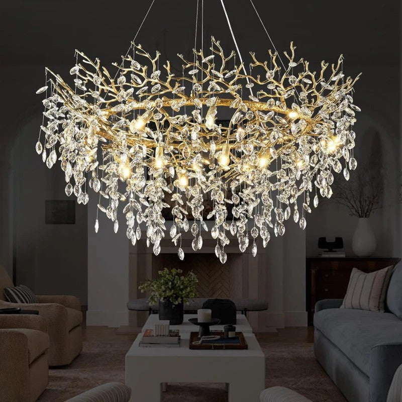 Modern Crystal Tree Branch Chandelier - XYlight