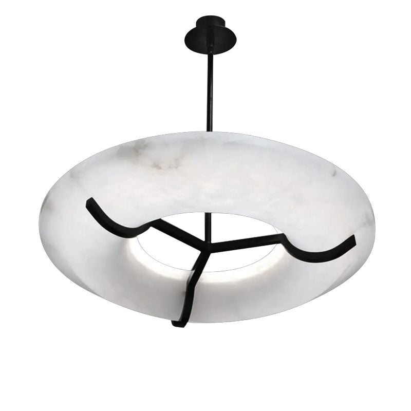 Modern Round Alabaster Dining Room Chandelier - XYlight