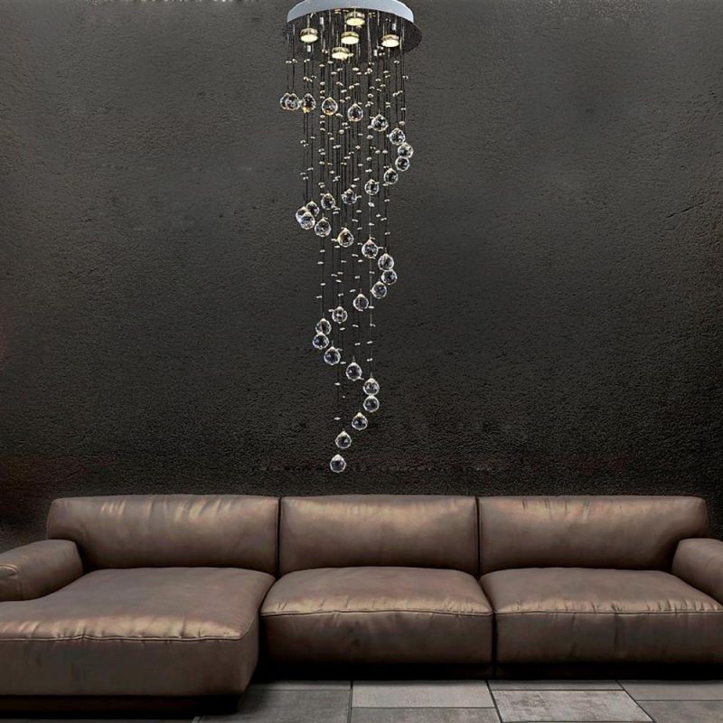 Modern Spherical Crystal Contemporary Chandelier