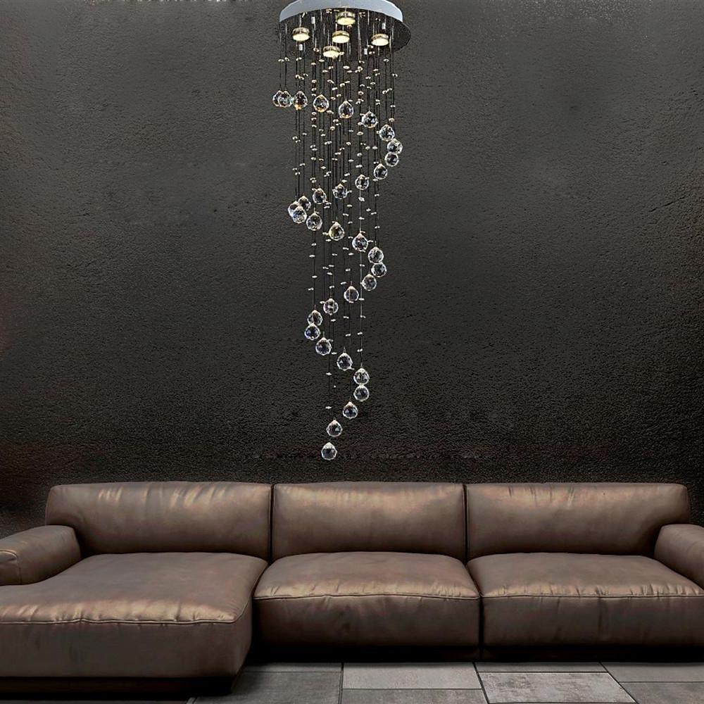 Modern Spherical Crystal Contemporary Chandelier - XYlight