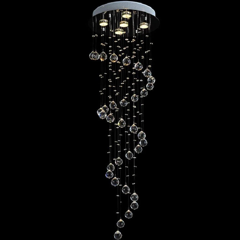 Modern Spherical Crystal Contemporary Chandelier - XYlight