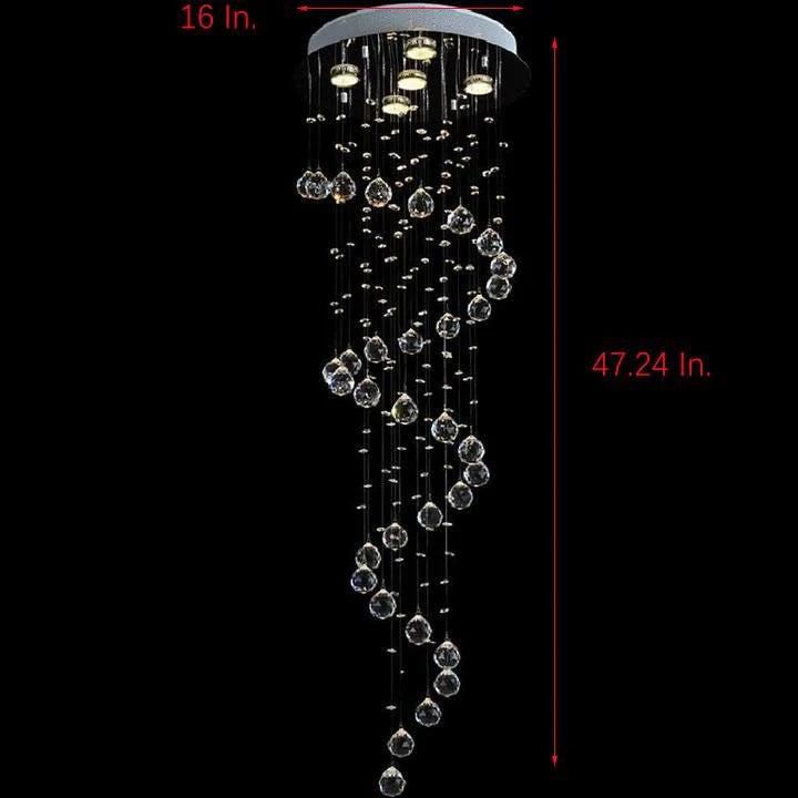 Modern Spherical Crystal Contemporary Chandelier - XYlight