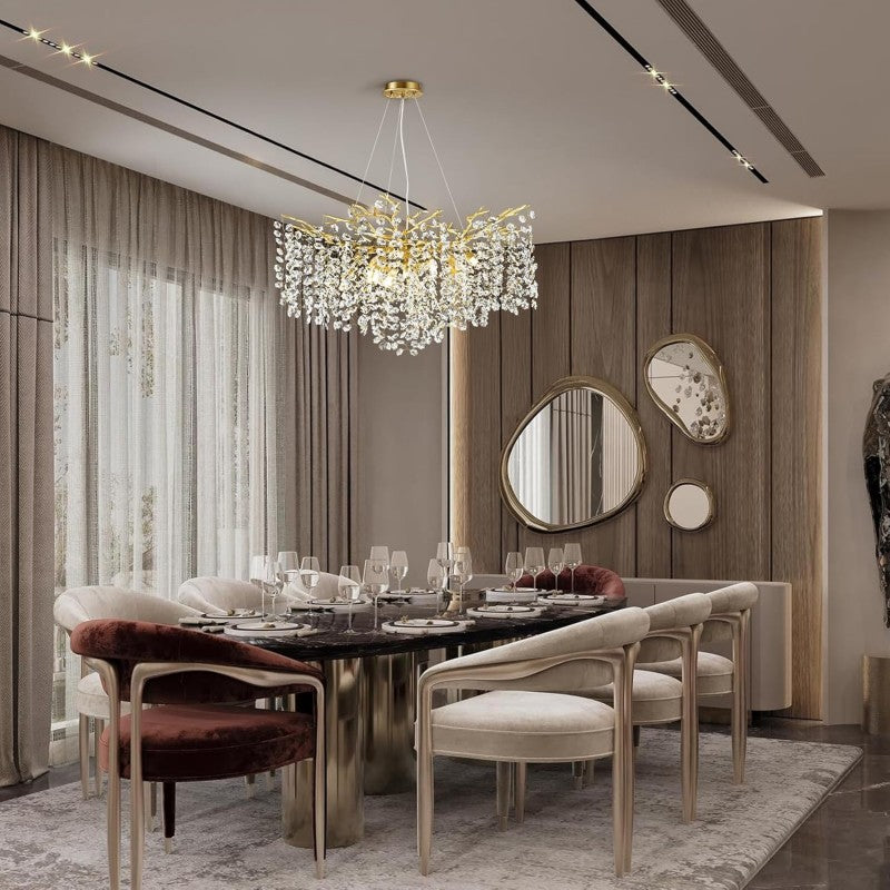 Modern Tree Branch Crystal Chandelier 55"L 30"D - XYlight