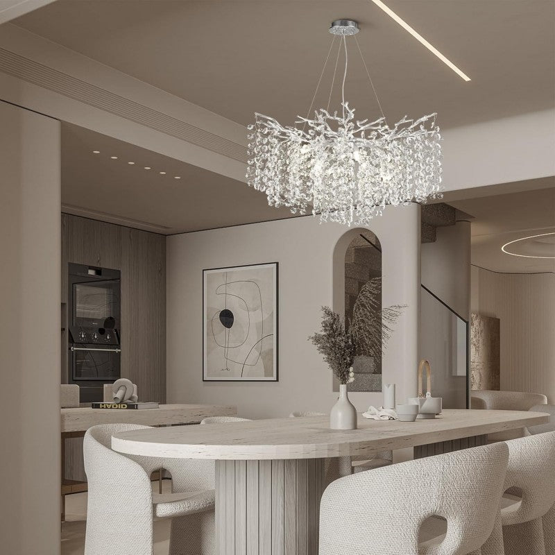 Modern Tree Branch Crystal Chandelier 55"L 30"D - XYlight