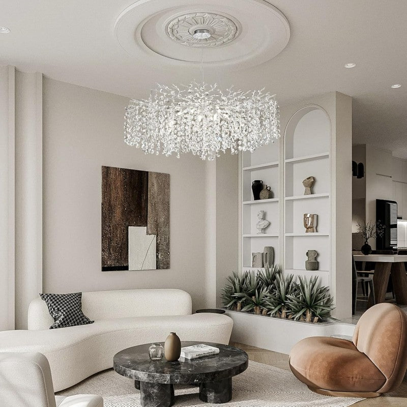 Modern Tree Branch Crystal Chandelier 55"L 30"D - XYlight
