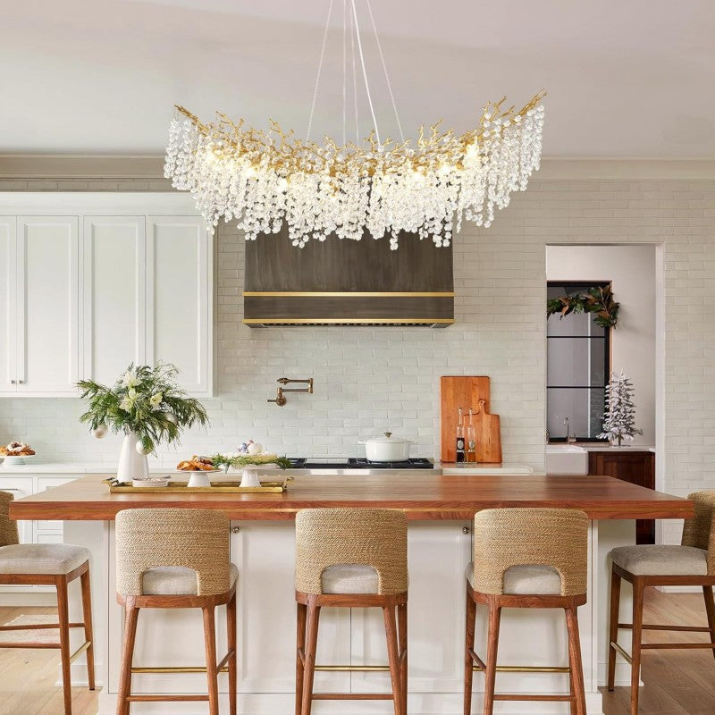 Modern Tree Branch Crystal Chandelier 55"L 30"D - XYlight