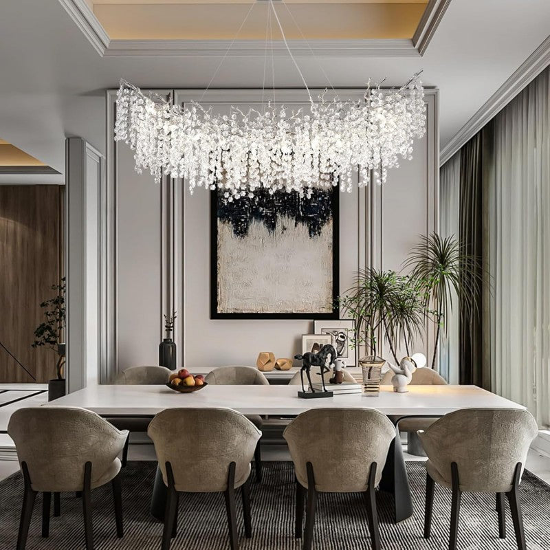 Modern Tree Branch Crystal Chandelier 55"L 30"D - XYlight