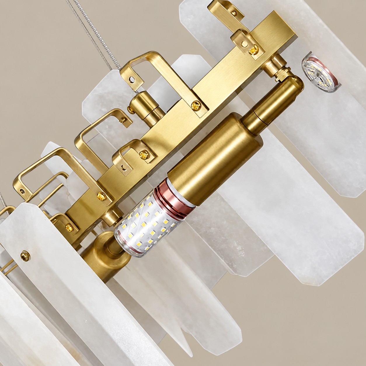 Moira Alabaster Round Chandelier - XYlight