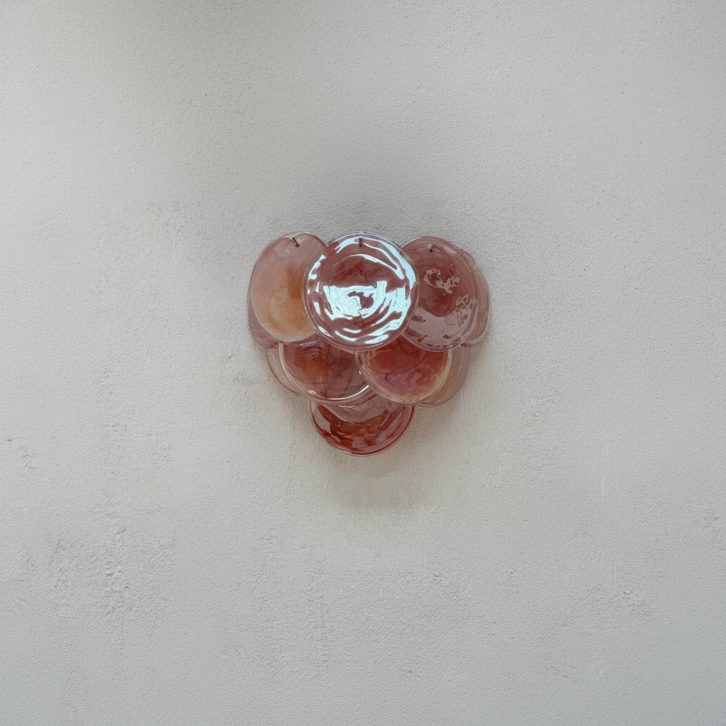 Murana 10-Disc Iridescent Art Glass Wall Sconce - XYlight