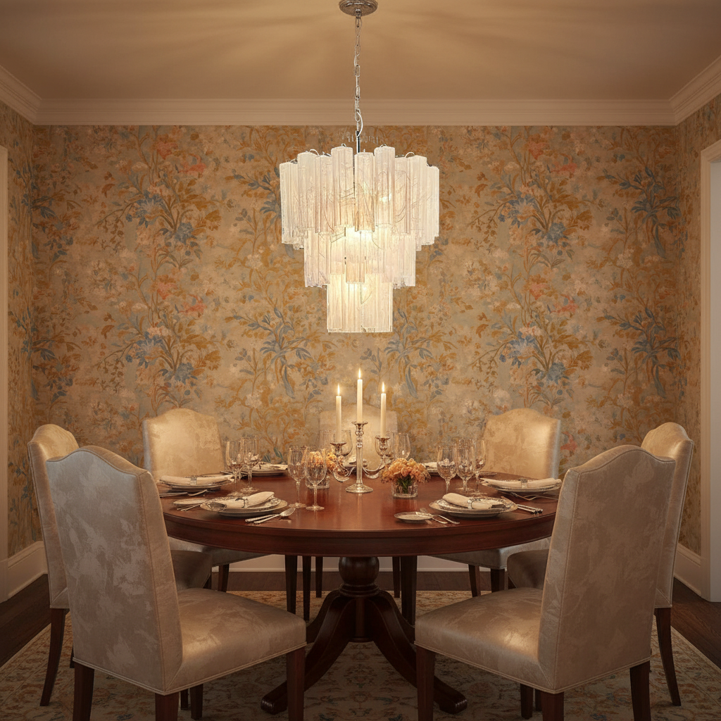 Murana 48-Tube White Glass Chandelier - XYlight
