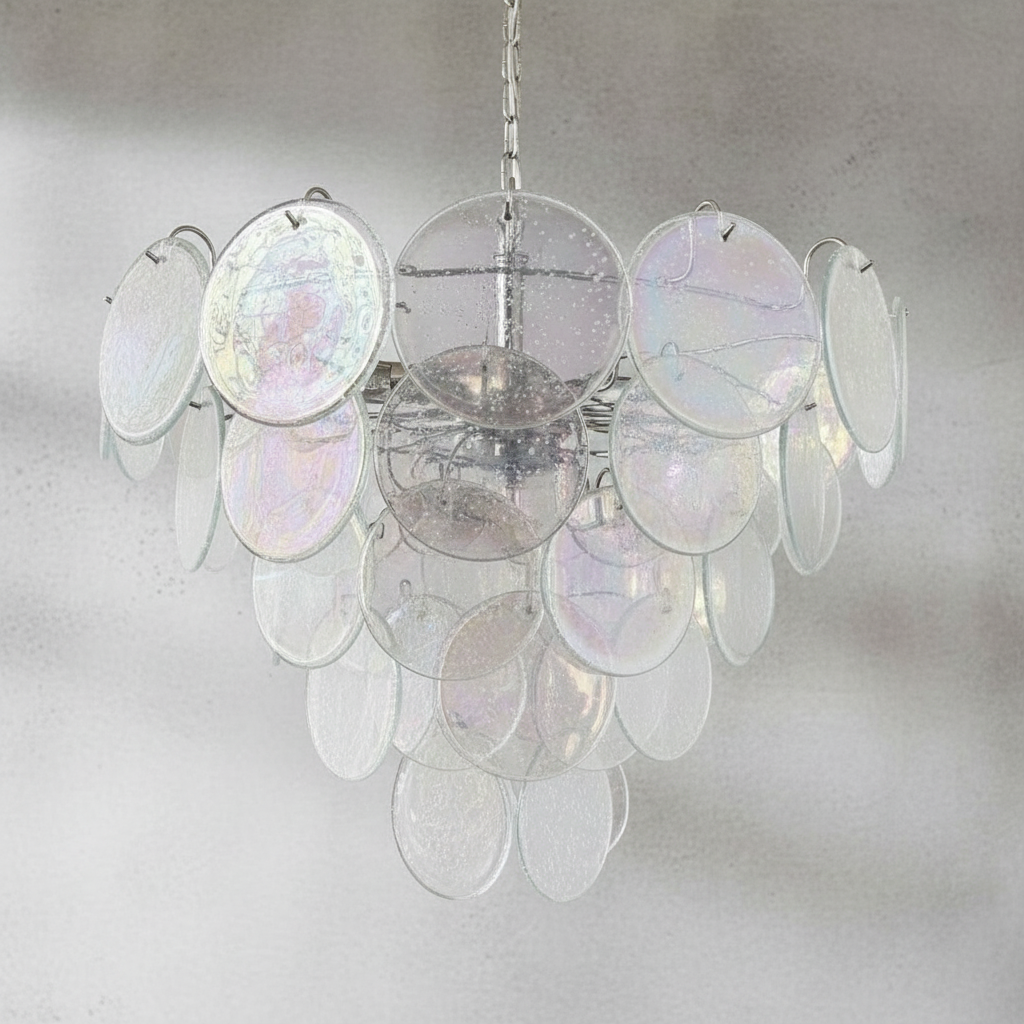 Murana 57-Disc Iridescent Art Glass Chandelier - XYlight