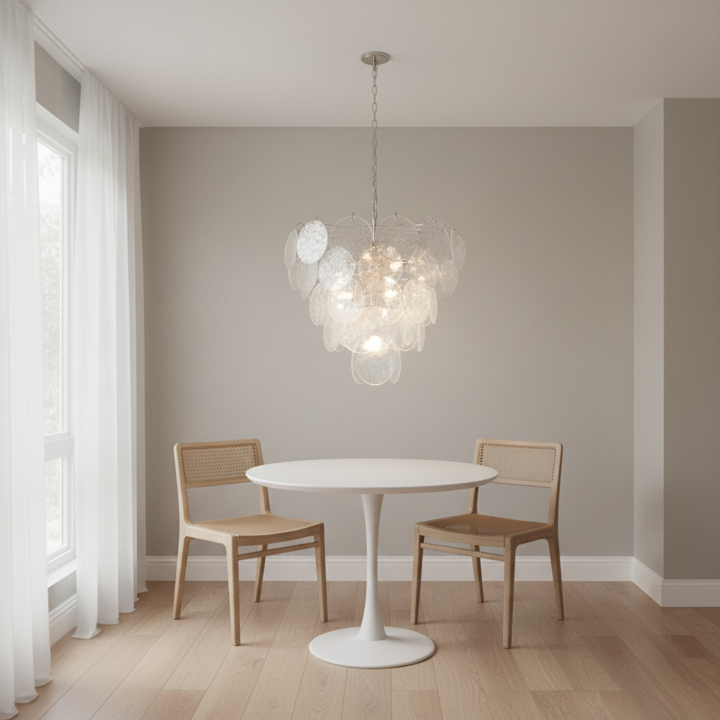 Murana 57-Disc Iridescent Art Glass Chandelier - XYlight