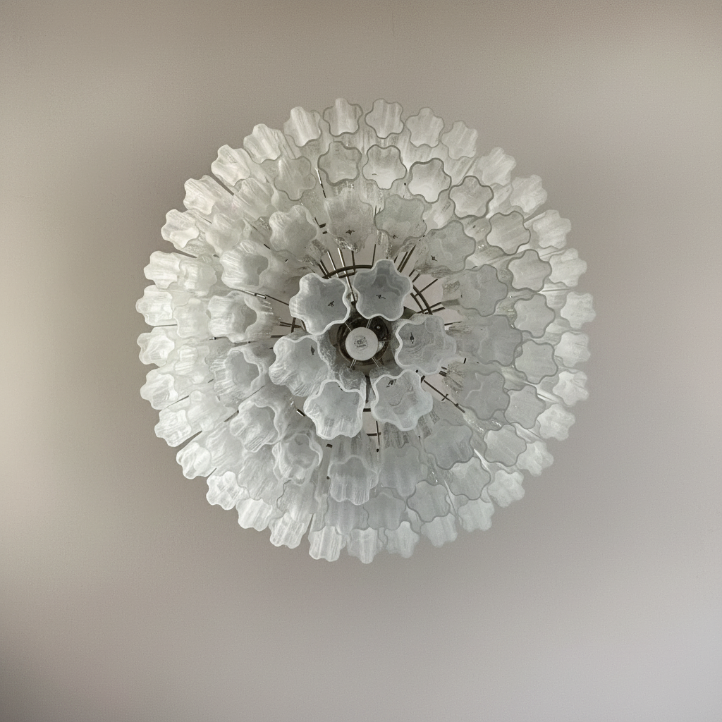 Murana 78-Tube White Glass Chandelier - XYlight