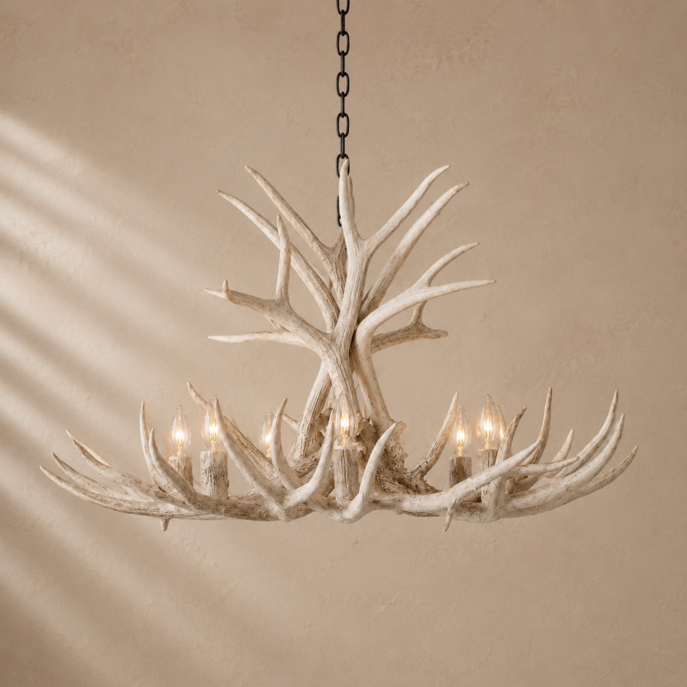 Natural Antler Chandelier 36-Inch - XYlight