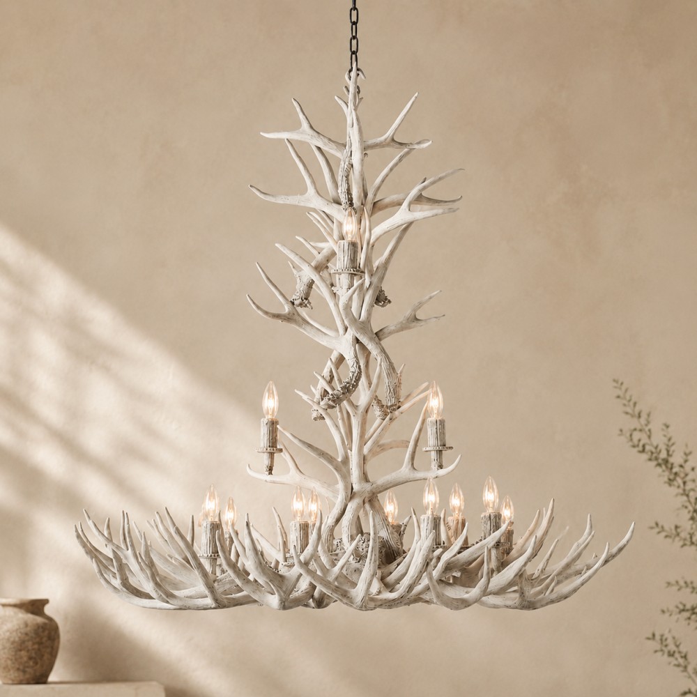Natural Antler Chandelier 48-Inch - XYlight