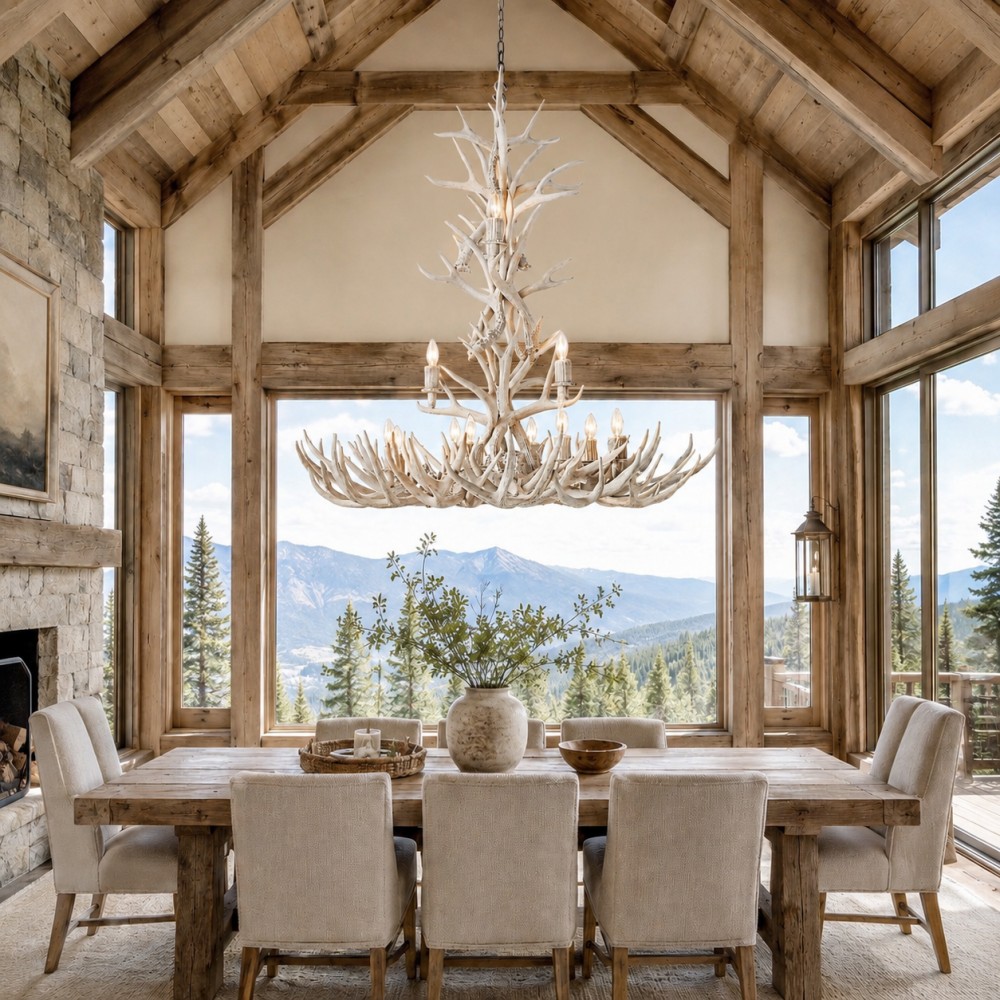Natural Antler Chandelier 48-Inch - XYlight