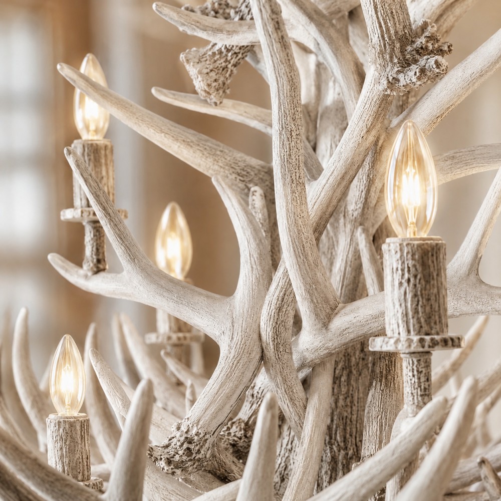 Natural Antler Chandelier 48-Inch - XYlight