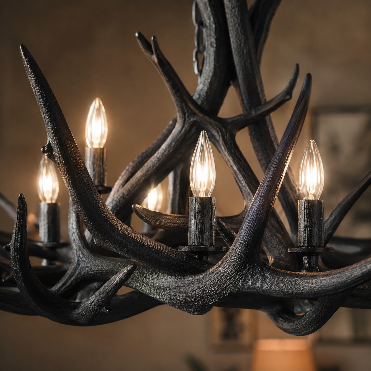 Natural Antler Chandelier 60-Inch - XYlight