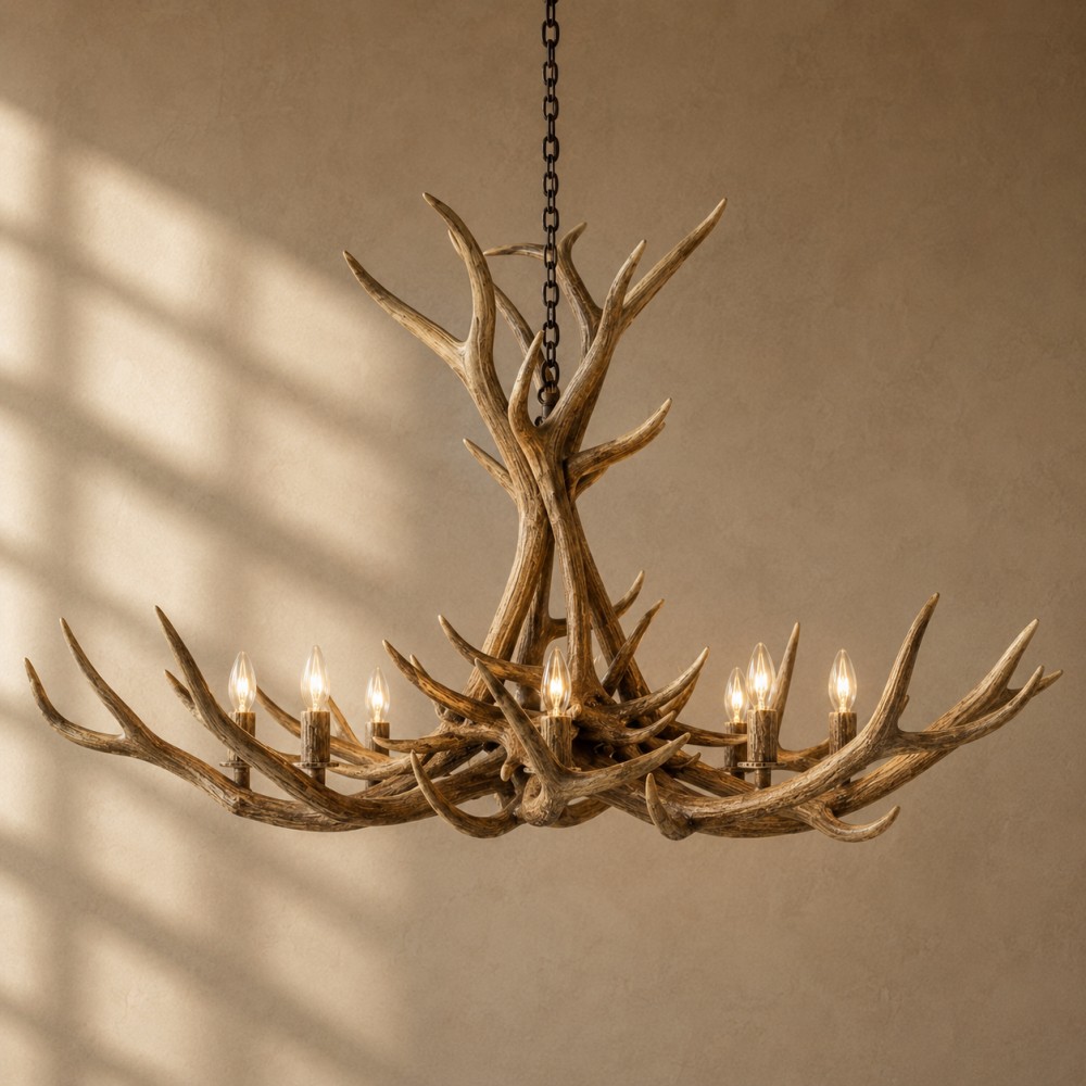 Natural Antler Chandelier 60-Inch - XYlight