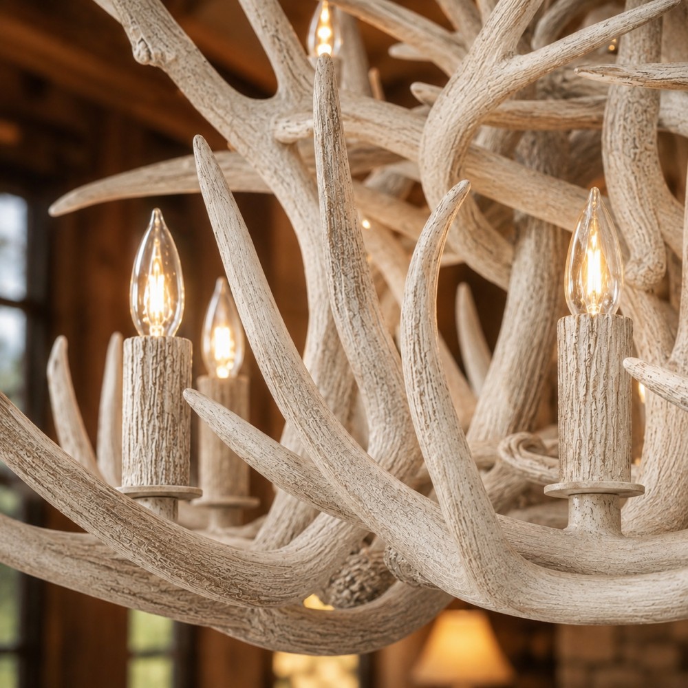 Natural Antler Chandelier 66-Inch - XYlight