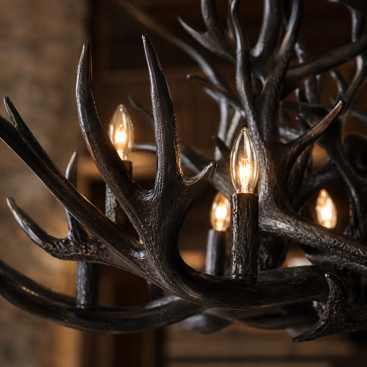 Natural Antler Chandelier 66-Inch - XYlight