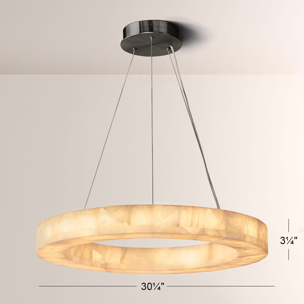 Nedalune Calcite Round Chandelier 31" / 40" / - XYlight